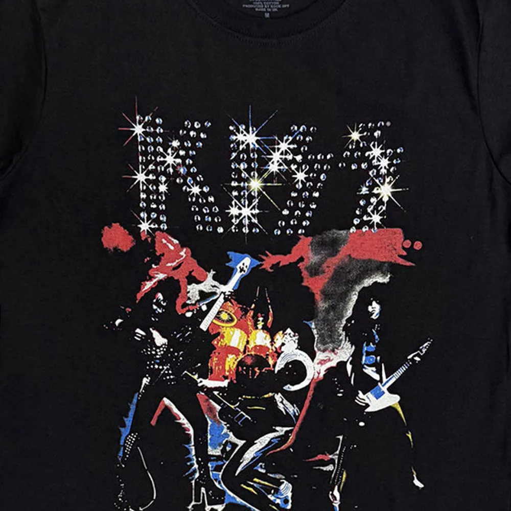 KISS Band Logo Sparkle T Shirt sold by Paradiso Clothing product image thumbnail 2