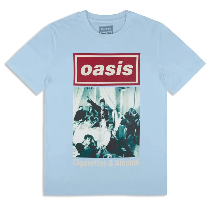 Oasis Cigarettes & Alcohol Single Cover T Shirt made by Oasis