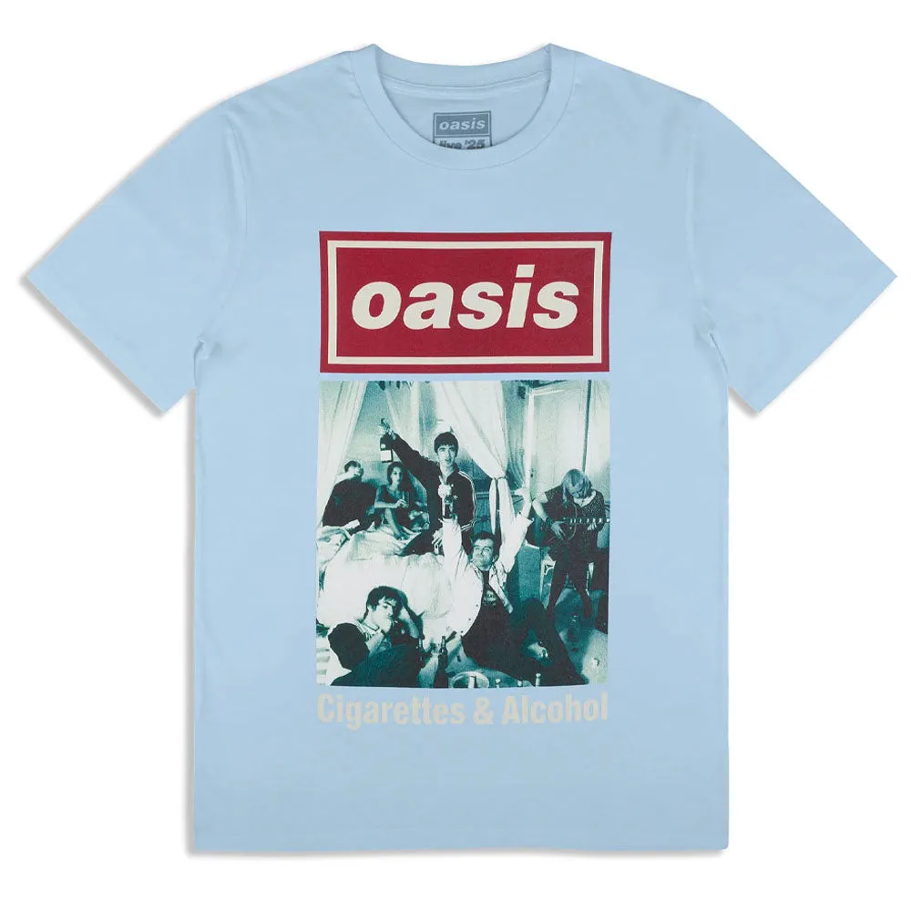 Oasis Cigarettes & Alcohol Single Cover T Shirt sold by Paradiso Clothing
