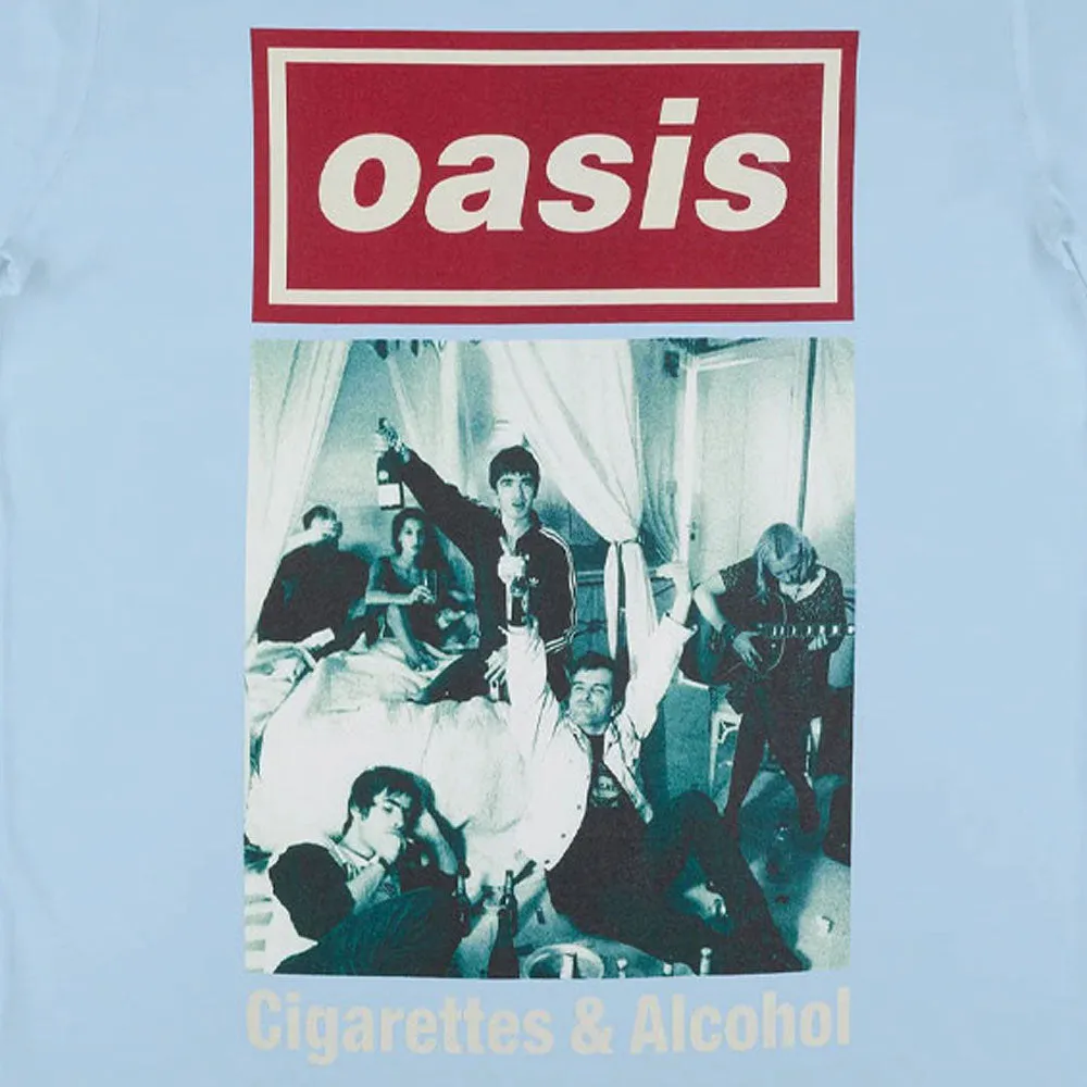 Oasis Cigarettes & Alcohol Single Cover T Shirt sold by Paradiso Clothing product image thumbnail 2
