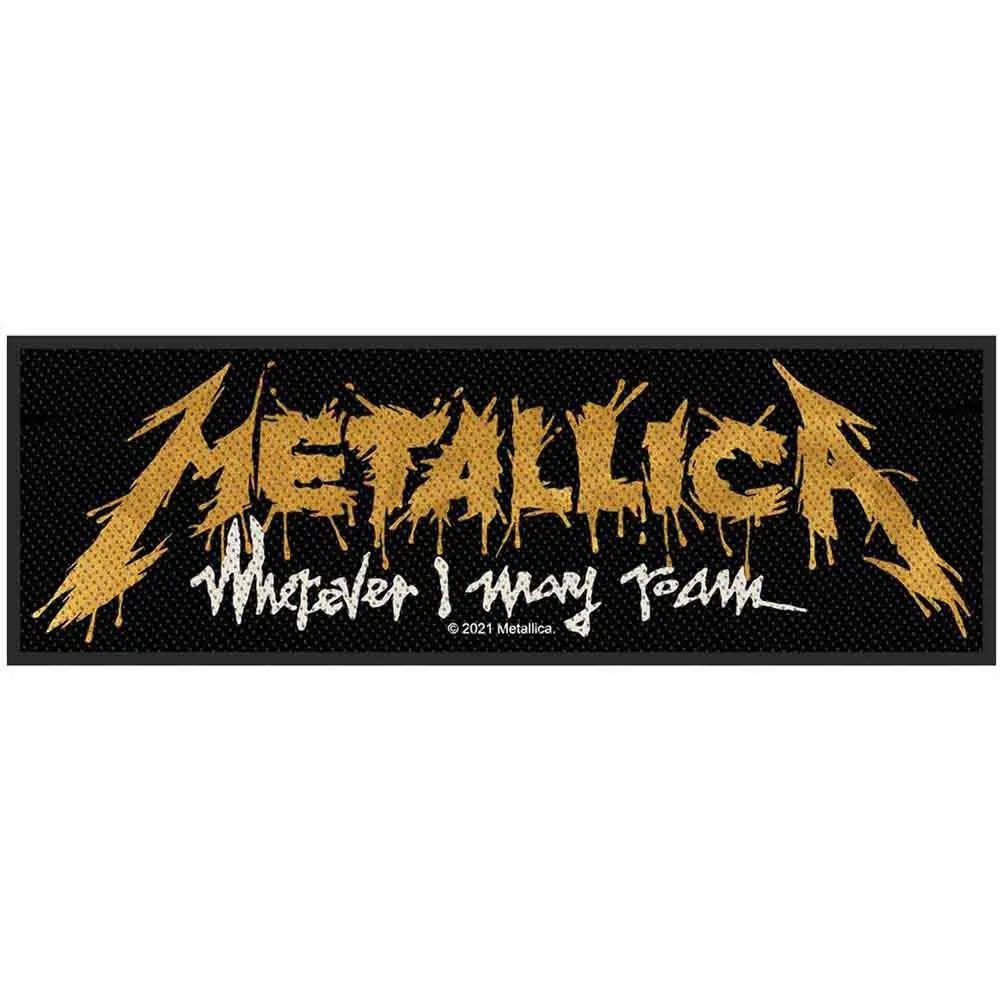 Metallica Standard Patch Wherever I May Roam new Official Black sold by Paradiso Clothing