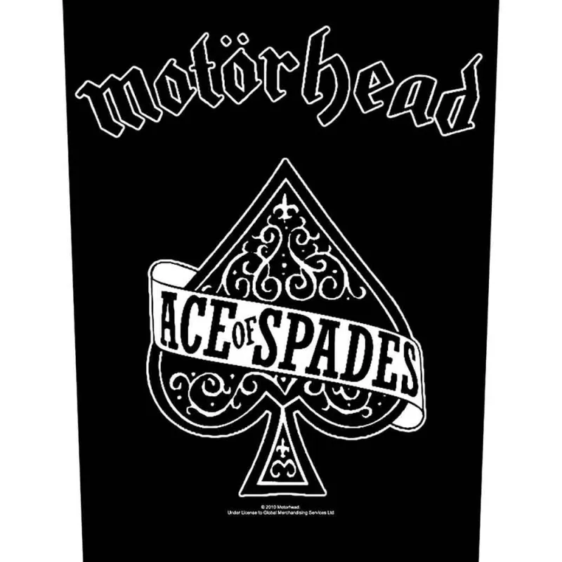 Motorhead Ace Of Spaces 2010 Back Patch made by Paradiso Clothing