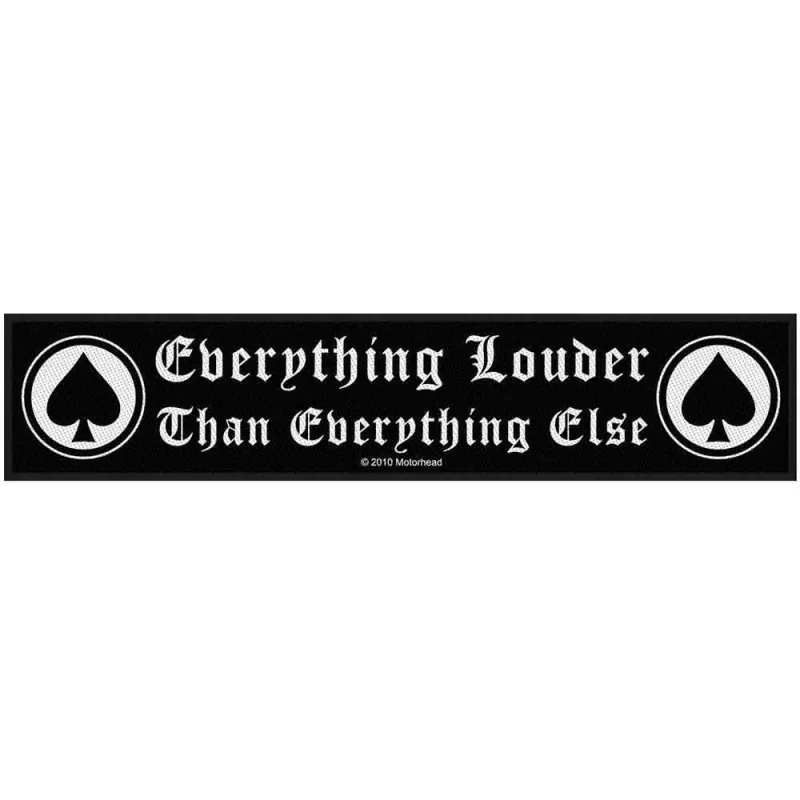 Motorhead Everything Louder Official Patch (21cm x 5cm) made by Paradiso Clothing
