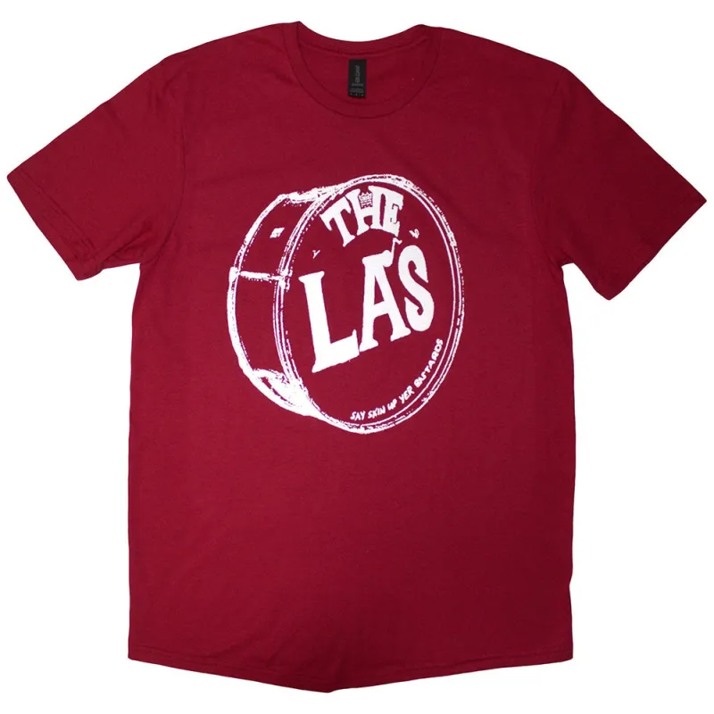 The LA's White Drum Head Logo T Shirt made by Paradiso Clothing