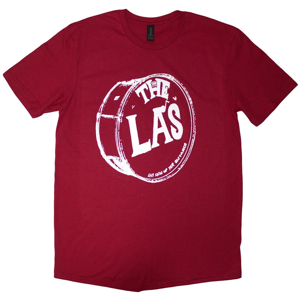 The LA's White Drum Head Logo T Shirt sold by Paradiso Clothing