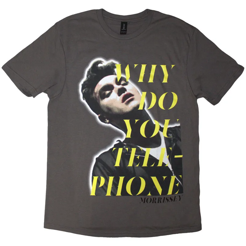 Morrissey Why Do You Telephone? T Shirt made by Paradiso Clothing