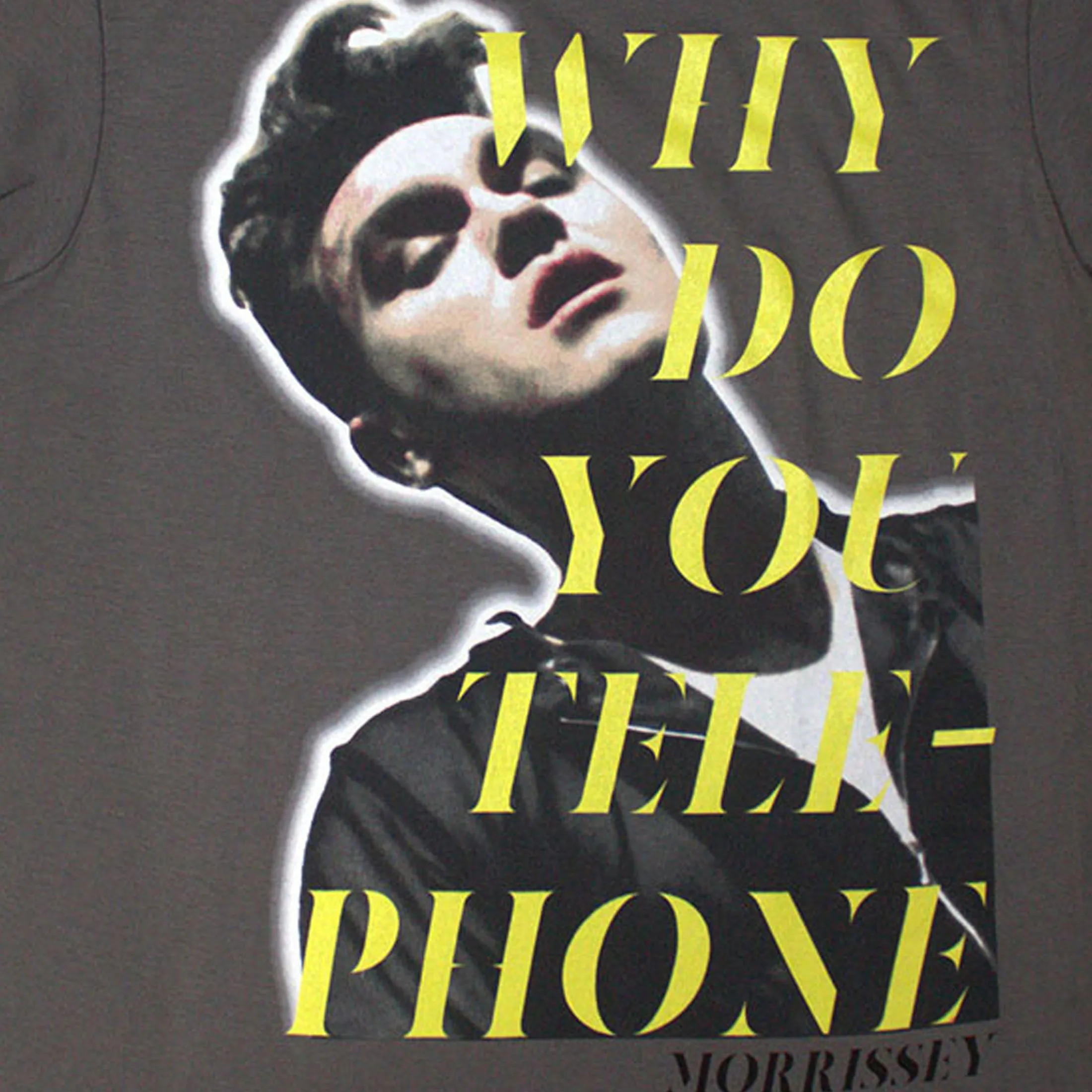 Morrissey Why Do You Telephone? T Shirt sold by Paradiso Clothing product image thumbnail 2