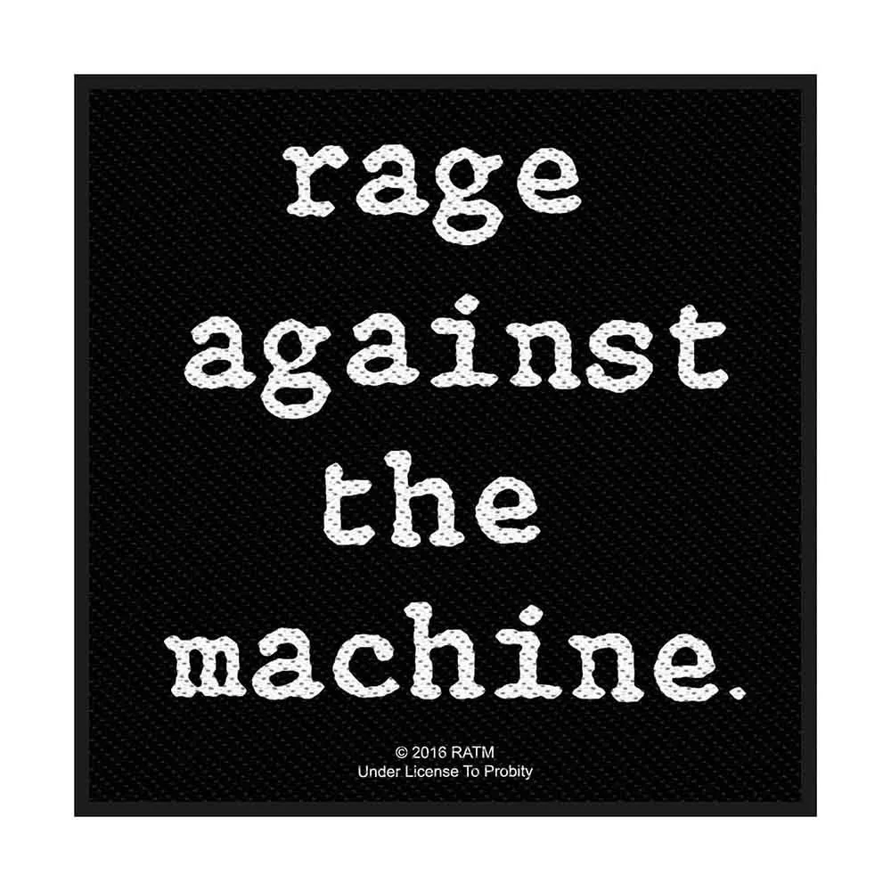 Rage Against The Machine Standard Patch Logo new Official Black sold by Paradiso Clothing