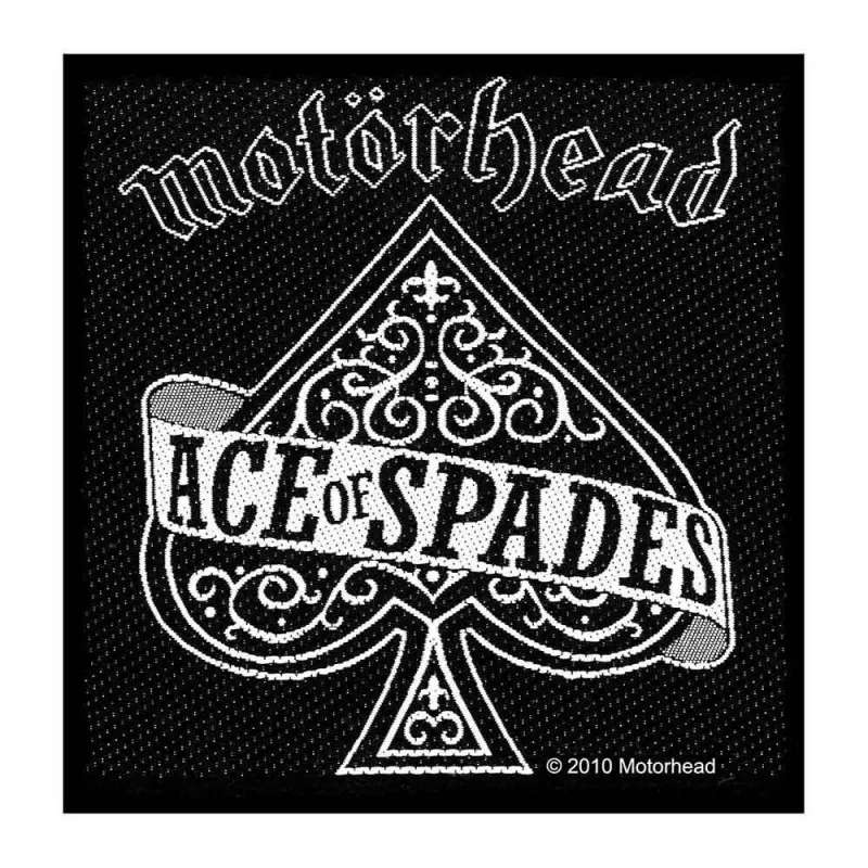 Motorhead Ace Of Spades Official Patch (10cm x 10cm) made by Paradiso Clothing