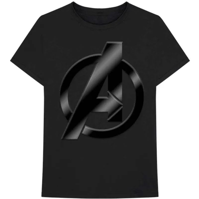 Marvel Comics Unisex T-Shirt: Avengers Logo (Black) made by Paradiso Clothing