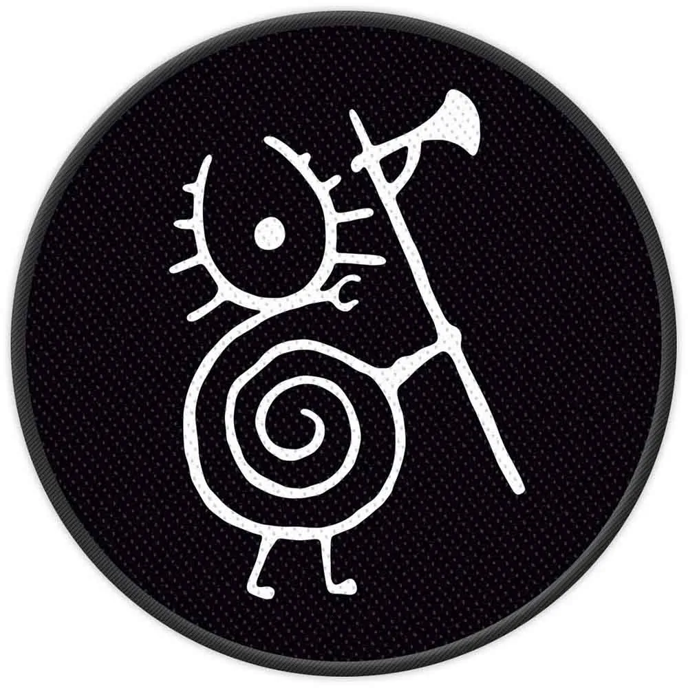 Heilung Patch Warrior Snail Band Logo new Official Black Woven Sew on sold by Paradiso Clothing