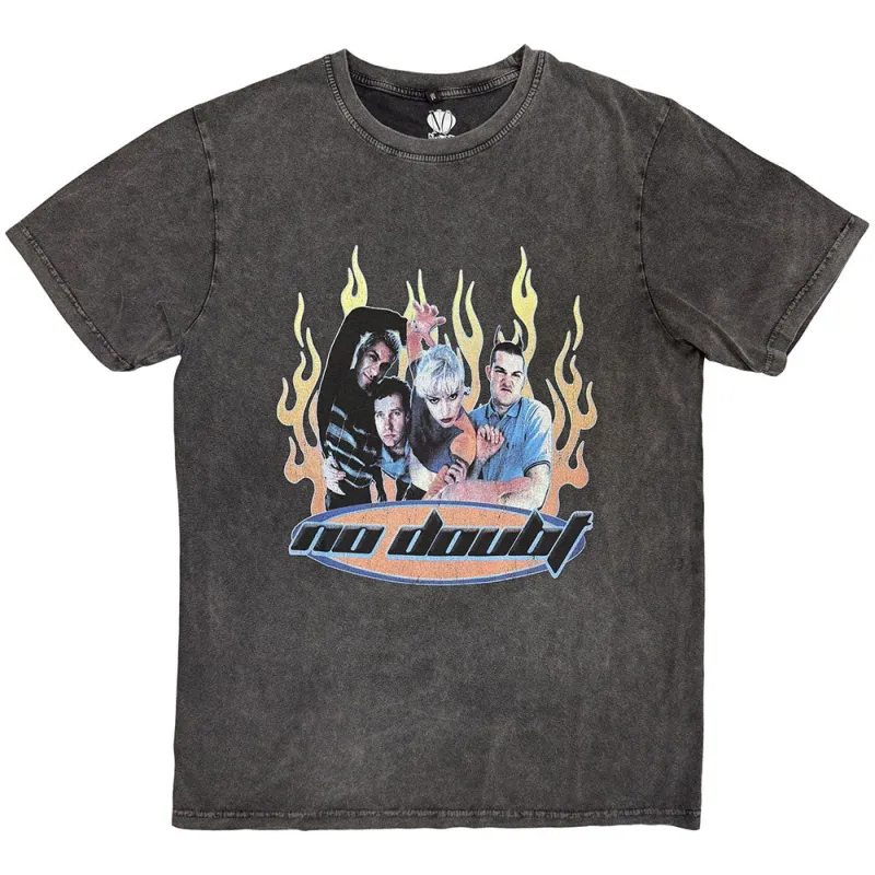 No Doubt Retro Band Logo Stone Wash T Shirt made by No Doubt
