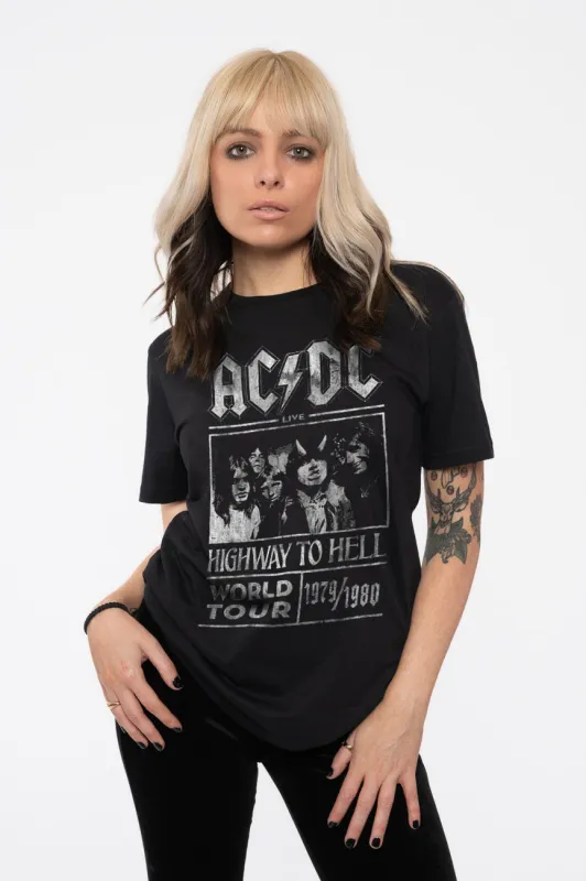 AC/DC Highway to Hell World Tour 1979/1980 T Shirt made by AC/DC