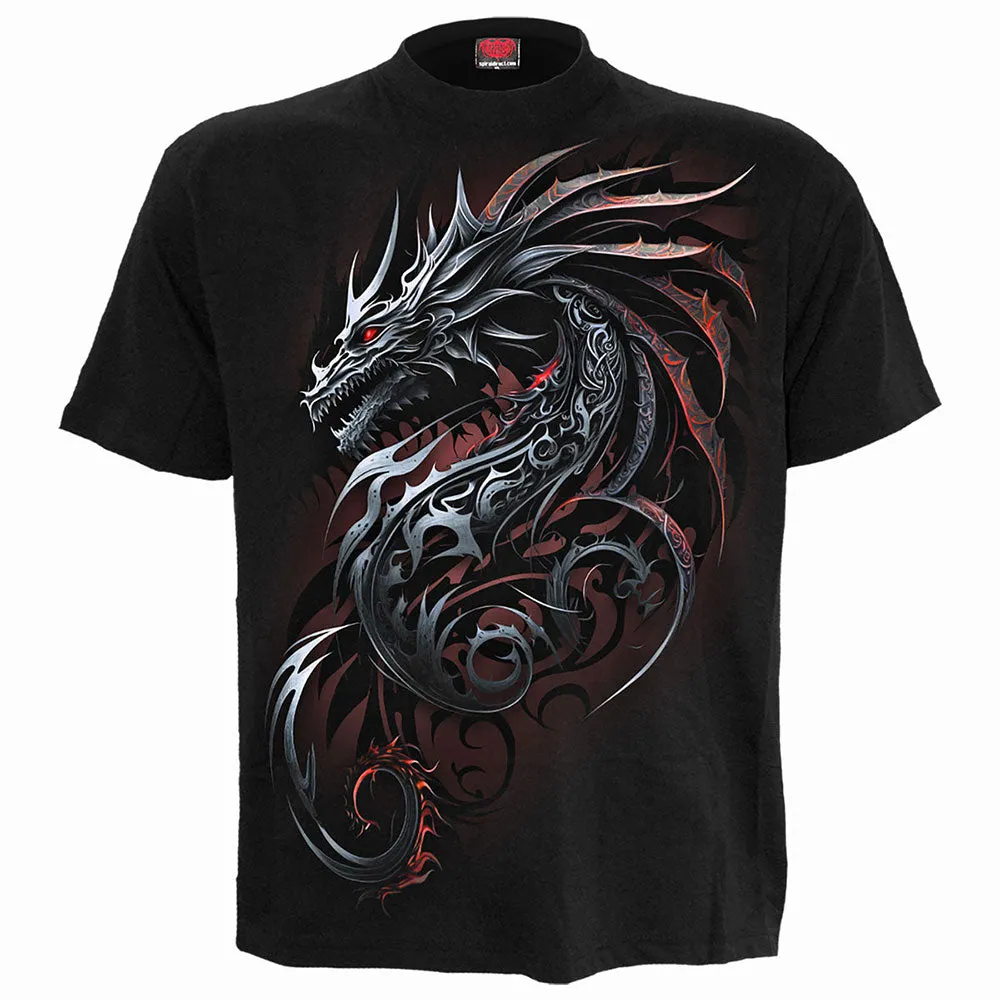 Spiral - DRAGON SHARDS - Front Print T-Shirt Black sold by Paradiso Clothing product image thumbnail 2