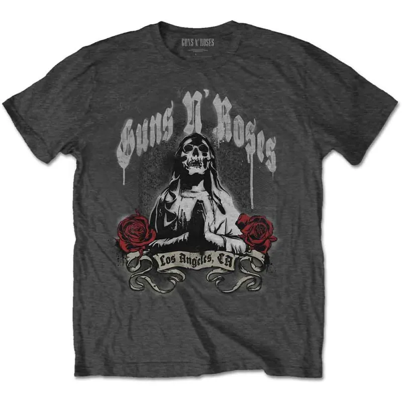 Guns N' Roses Unisex T-Shirt: Death Men (Charcoal Grey) made by Paradiso Clothing
