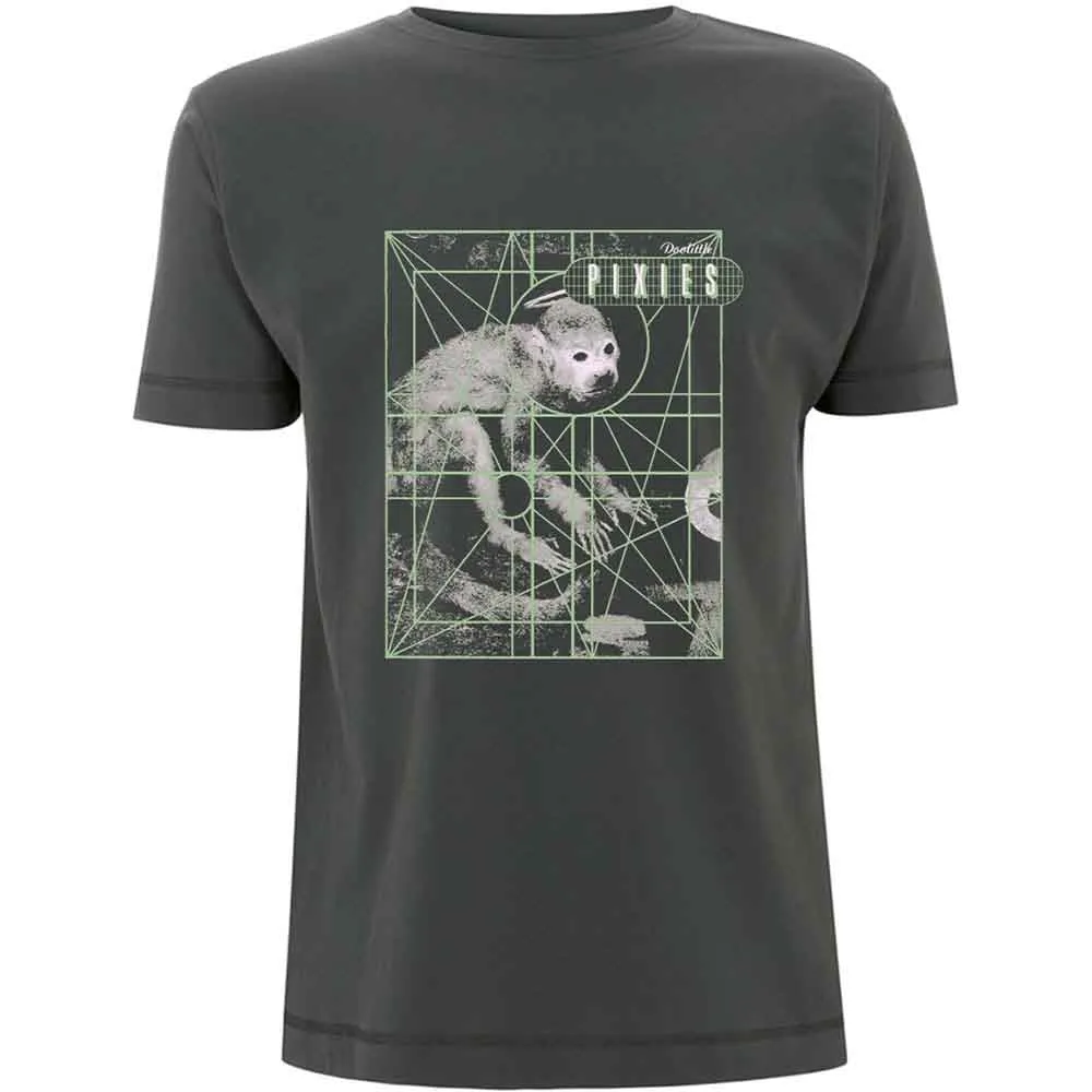 Pixies Doolittle Monkey Grid T Shirt sold by Paradiso Clothing