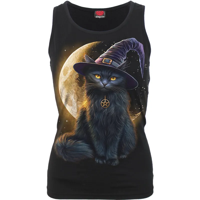 Spiral - FAMILIAR MAGIC - Razor Back Top Black made by Paradiso Clothing