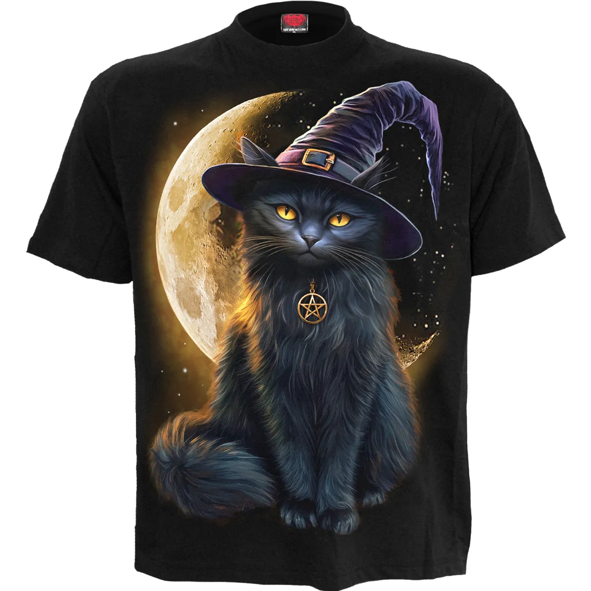 Spiral - FAMILIAR MAGIC - Front Print T-Shirt Black sold by Paradiso Clothing