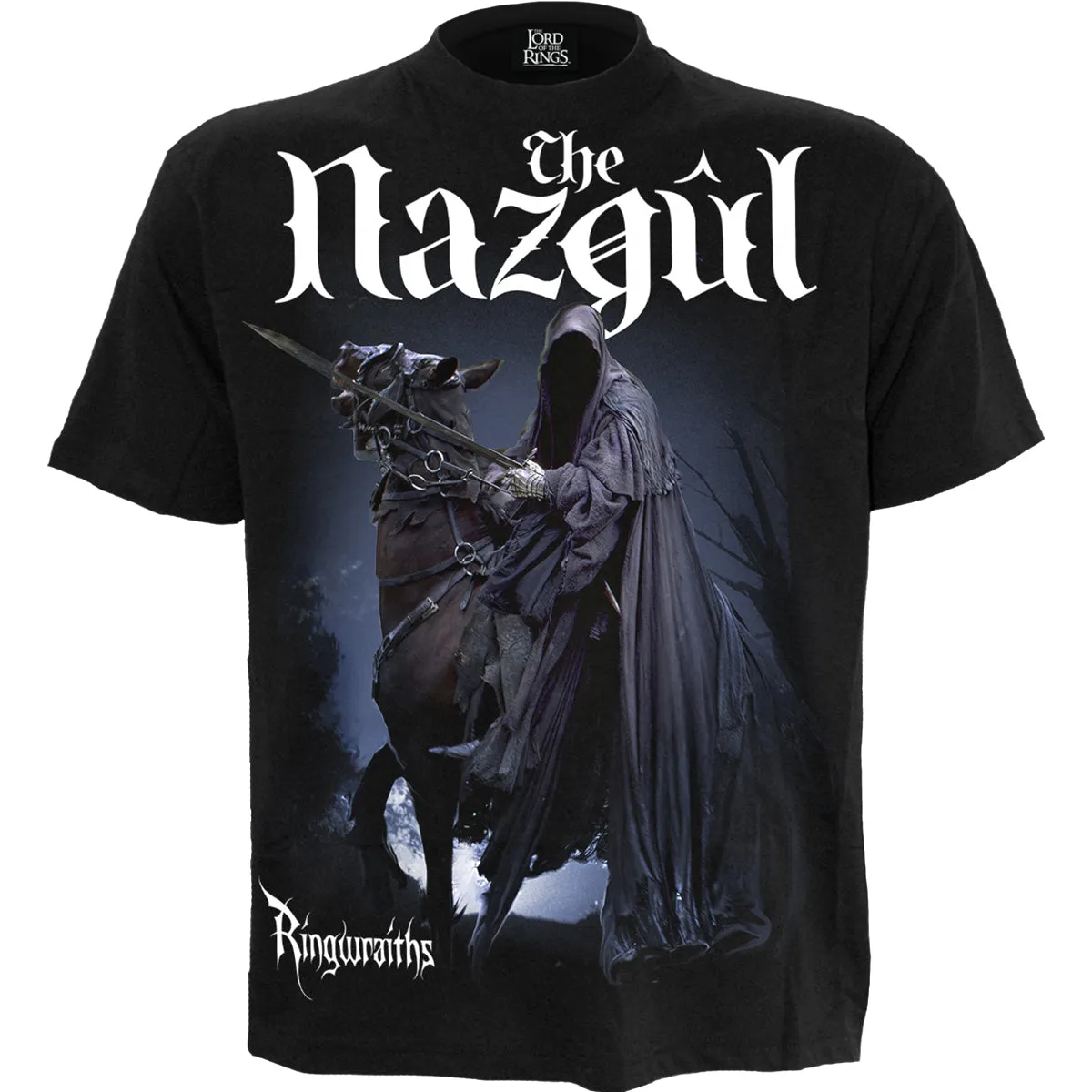 LOTR - THE NAZGUL - RINGWRAITHS - Front Print T-Shirt Black sold by Paradiso Clothing