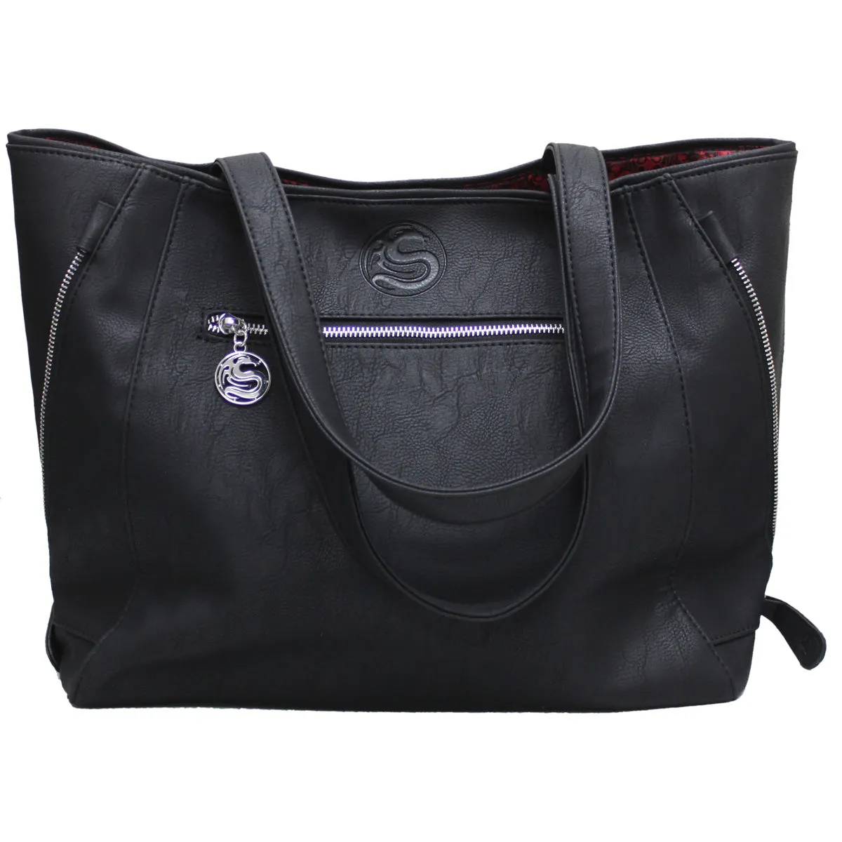 Spiral - BLACK CAT - Tote Bag - Top quality PU Leather Studded sold by Paradiso Clothing product image thumbnail 2
