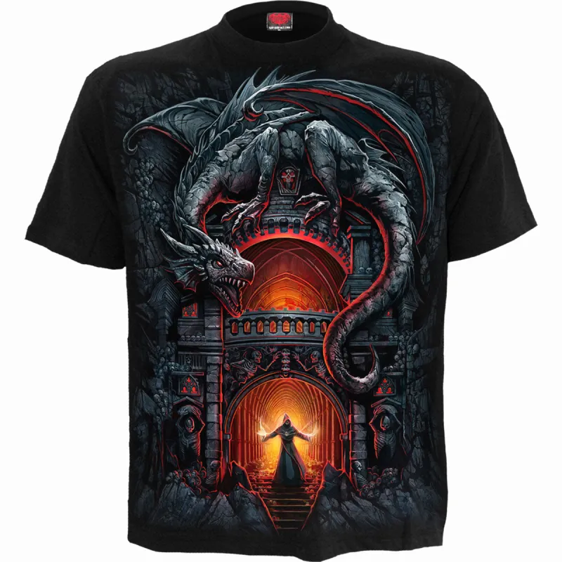 Spiral - DRAGON'S LAIR - T-Shirt Black made by Paradiso Clothing