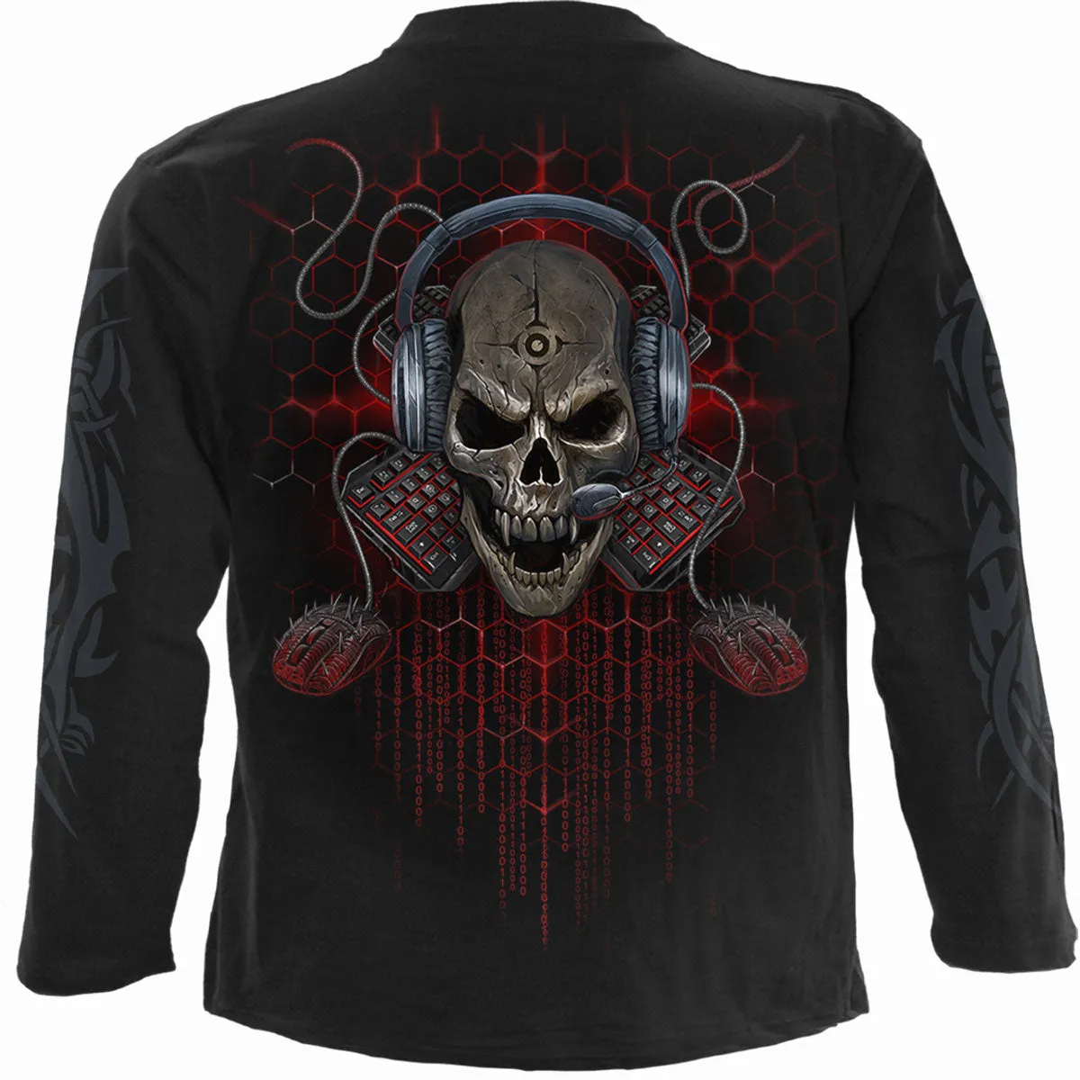 Spiral - PC GAMER - Longsleeve T-Shirt Black sold by Paradiso Clothing product image thumbnail 2