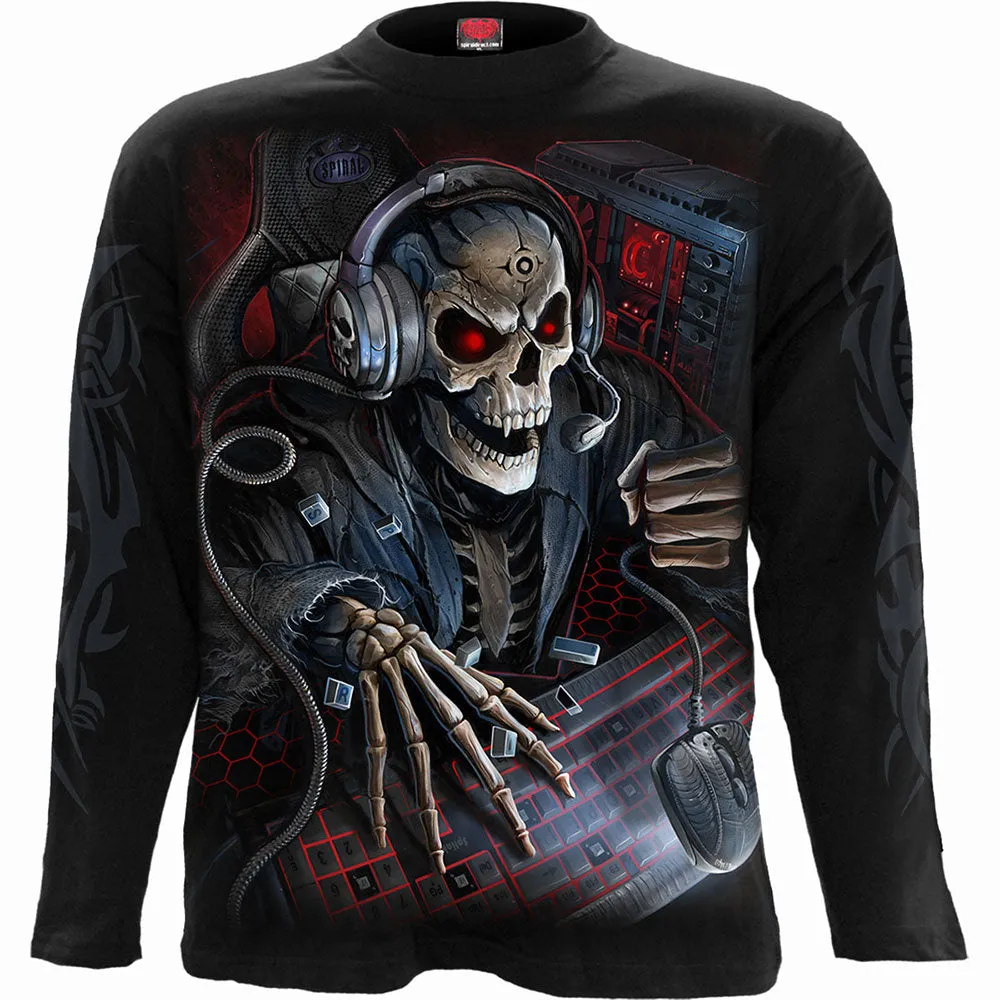 Spiral - PC GAMER - Longsleeve T-Shirt Black sold by Paradiso Clothing product image thumbnail 3