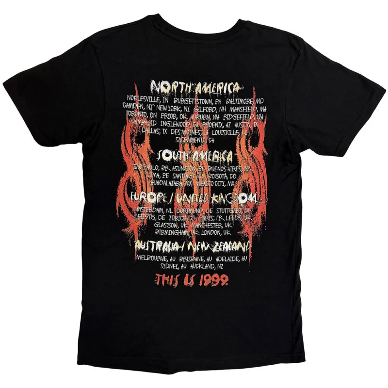 Slipknot North American Tour 99 T Shirt made by Paradiso Clothing