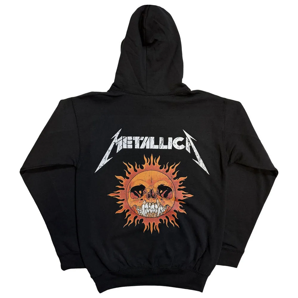 Metallica Worn Pushead Flaming Skull Pullover Hoodie sold by Paradiso Clothing product image thumbnail 2