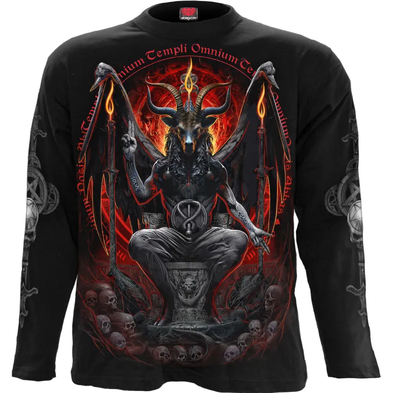 Spiral - BAPHOMET - Longsleeve T-Shirt Black made by Paradiso Clothing