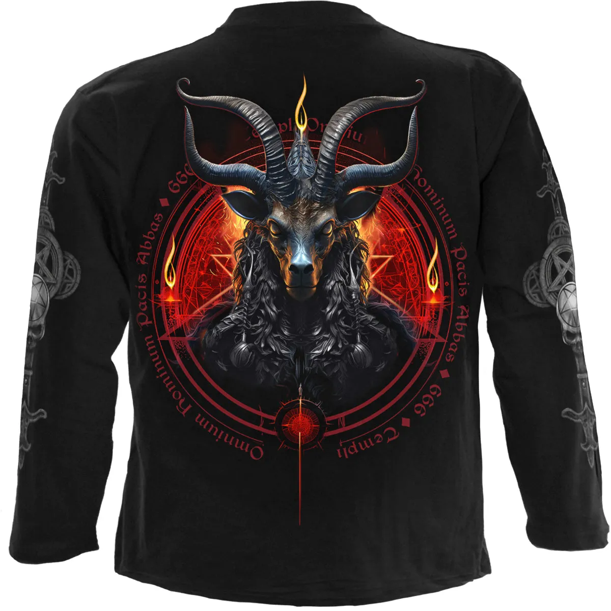 Spiral - BAPHOMET - Longsleeve T-Shirt Black sold by Paradiso Clothing product image thumbnail 2