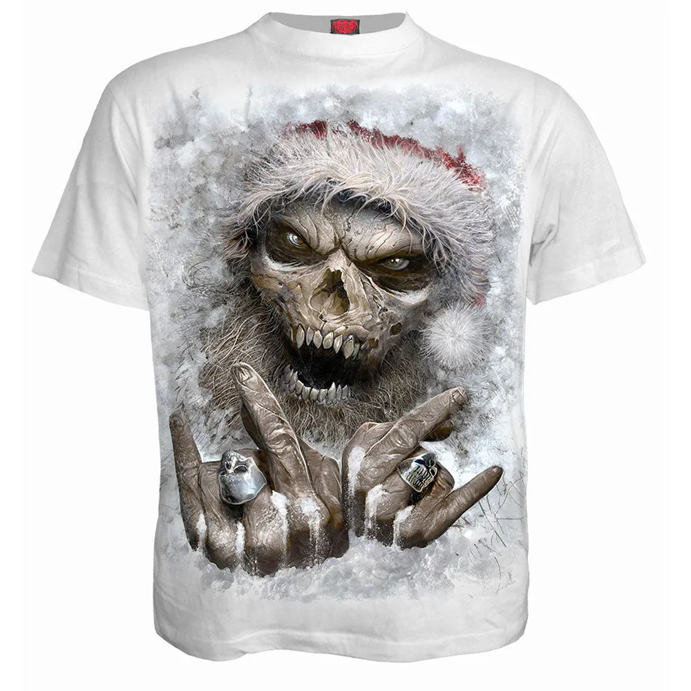 Spiral - ROCK SANTA - T-Shirt White sold by Paradiso Clothing product image thumbnail 3