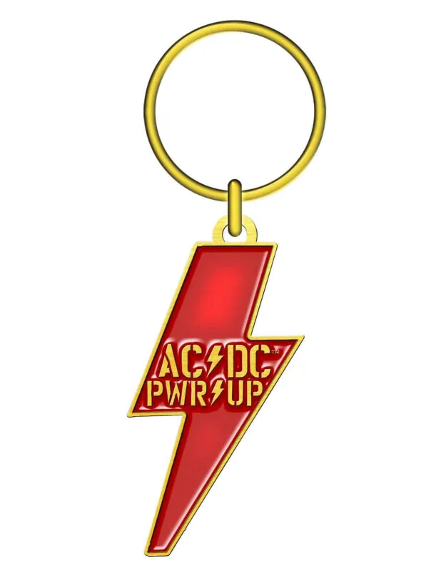 AC/DC Keyring PWR UP Bolt Keychain made by AC/DC
