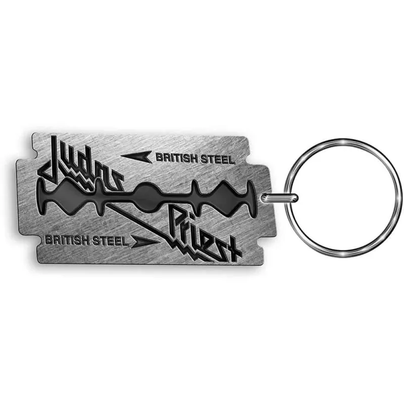 Judas Priest Keyring British Steel Razor Keychain made by Paradiso Clothing