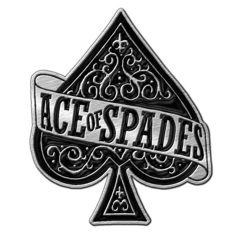 Motorhead Ace Of Spades Pin Badge made by Paradiso Clothing
