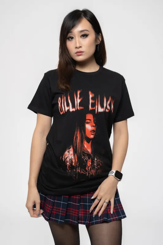 Billie Eilish Spooky Portrait T Shirt made by Paradiso Clothing