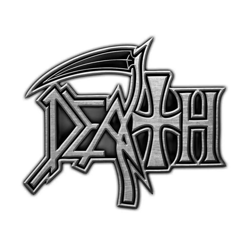 Death Band Logo Pin Badge sold by Paradiso Clothing
