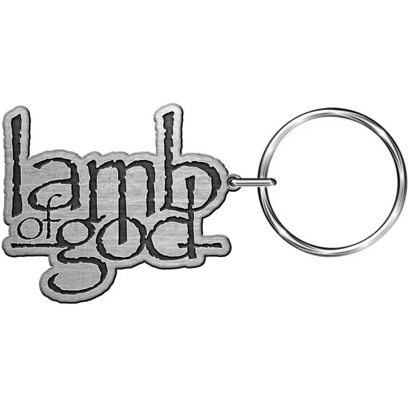Lamb Of God Keyring Band Logo Keychain made by Paradiso Clothing
