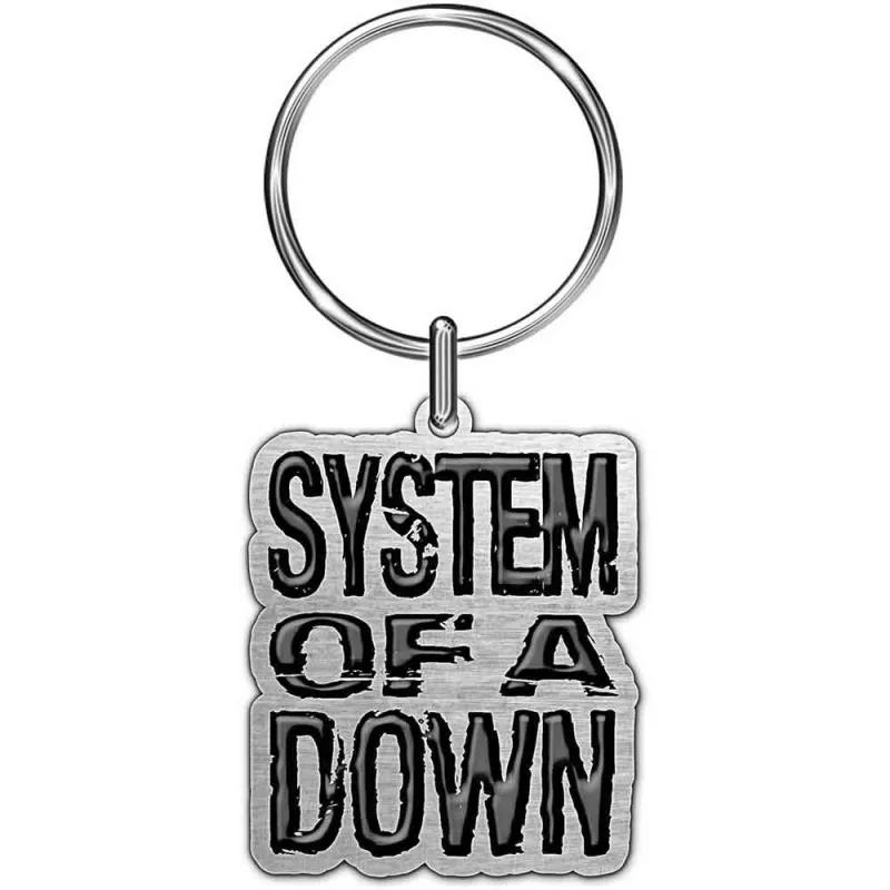 System Of Down Keyring Band Logo Keychain made by Paradiso Clothing