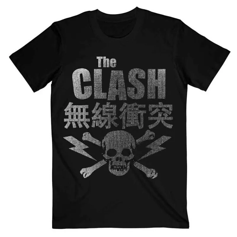The Clash Unisex T-Shirt: Skull & Crossbones (Black) made by Paradiso Clothing