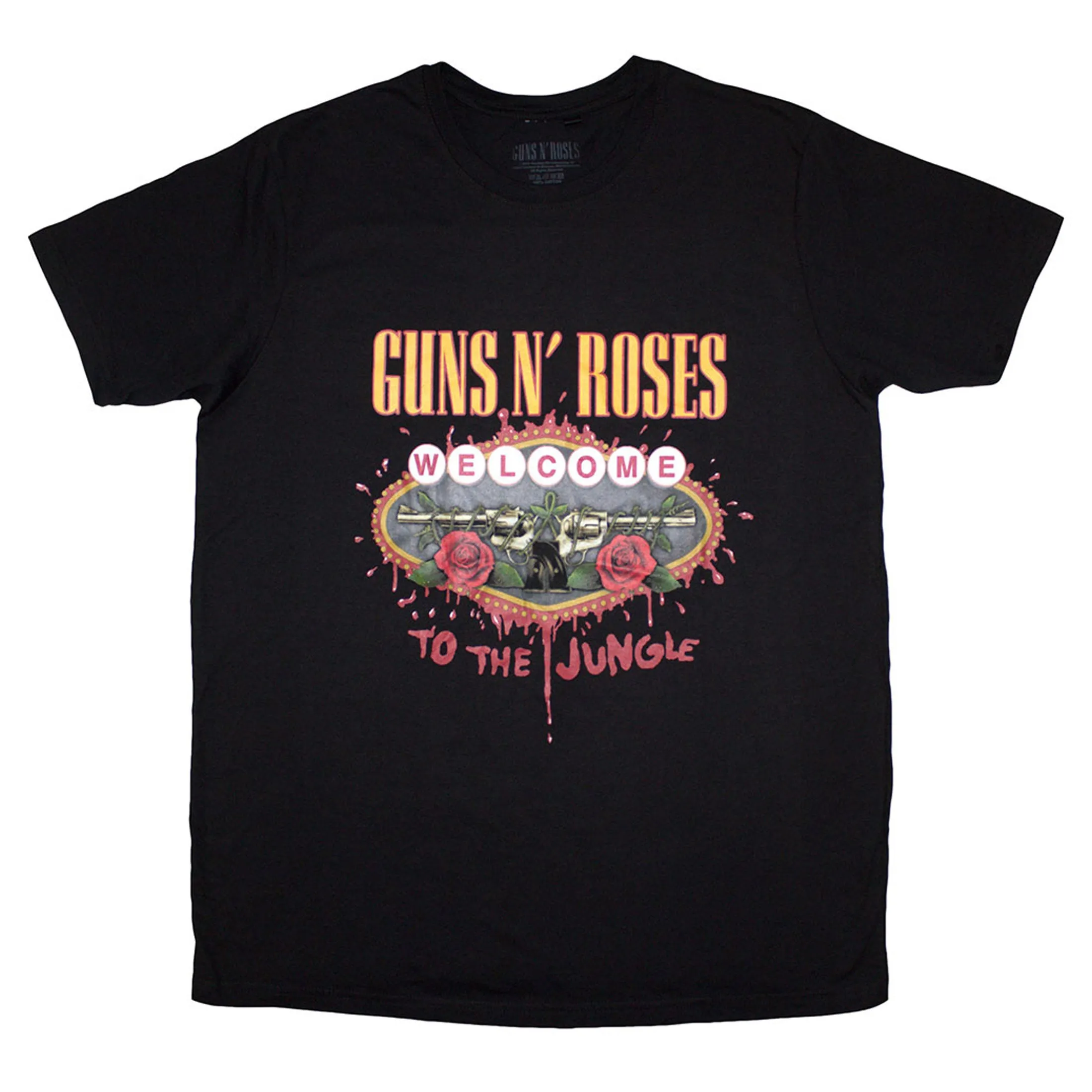 Guns N' Roses Welcome To The Jungle Skinny Fit T Shirt sold by Paradiso Clothing