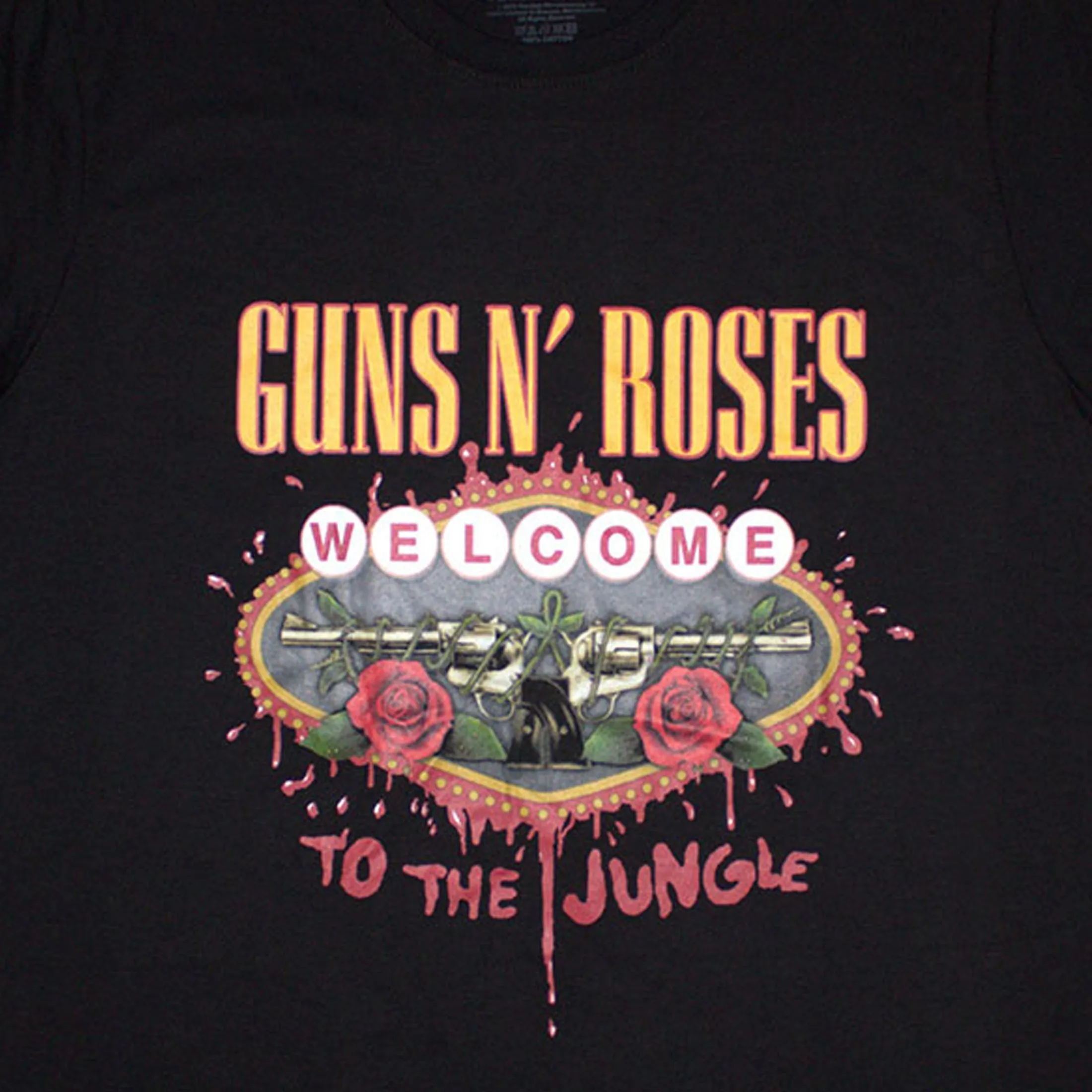 Guns N' Roses Welcome To The Jungle Skinny Fit T Shirt sold by Paradiso Clothing product image thumbnail 2
