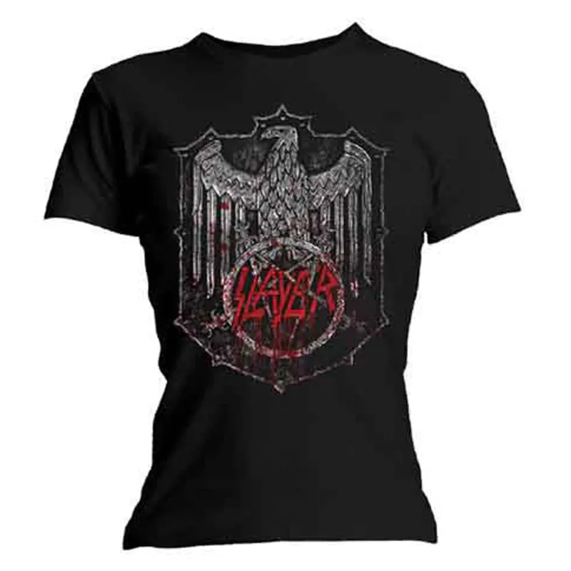 Slayer Bloody Shield Skinny Fit T Shirt made by Paradiso Clothing
