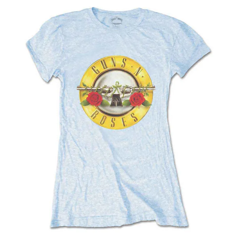 Guns N' Roses Classic Bullet Band Logo Skinny Fit T Shirt made by Paradiso Clothing