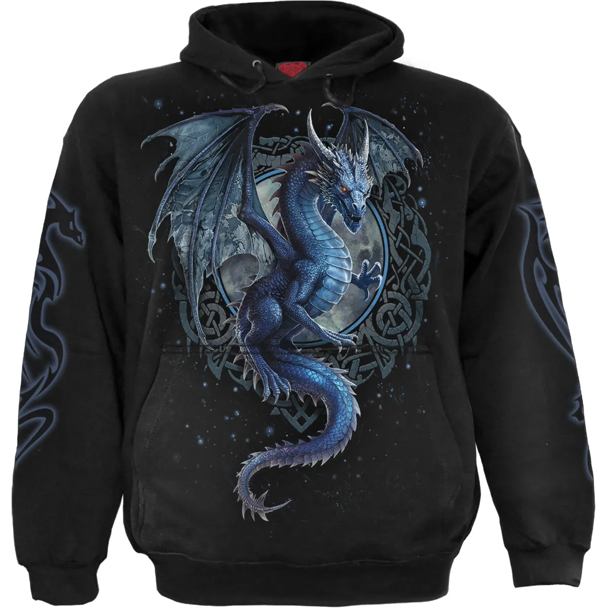 Spiral - STORM DRAGON - Hoody Black sold by Paradiso Clothing