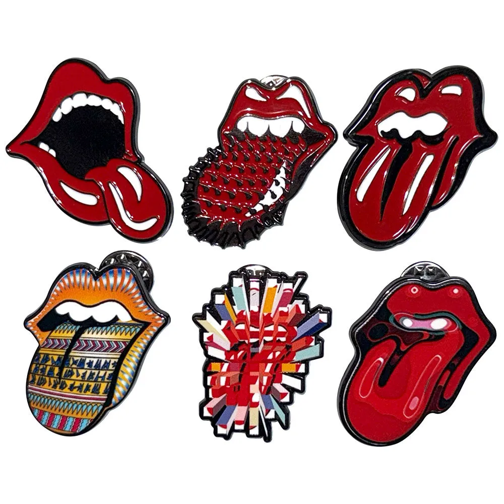 The Rolling Stones Tongues Evolution Pin Badge Set sold by Paradiso Clothing product image thumbnail 2