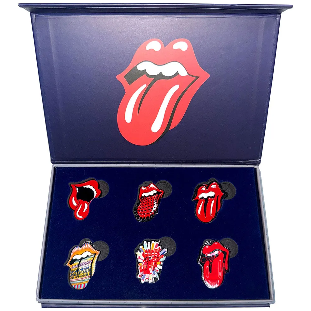The Rolling Stones Tongues Evolution Pin Badge Set sold by Paradiso Clothing product image thumbnail 3