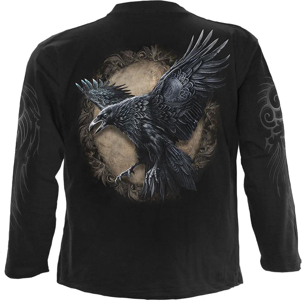 Spiral - RAVEN WISE - Longsleeve T-Shirt Black sold by Paradiso Clothing product image thumbnail 4