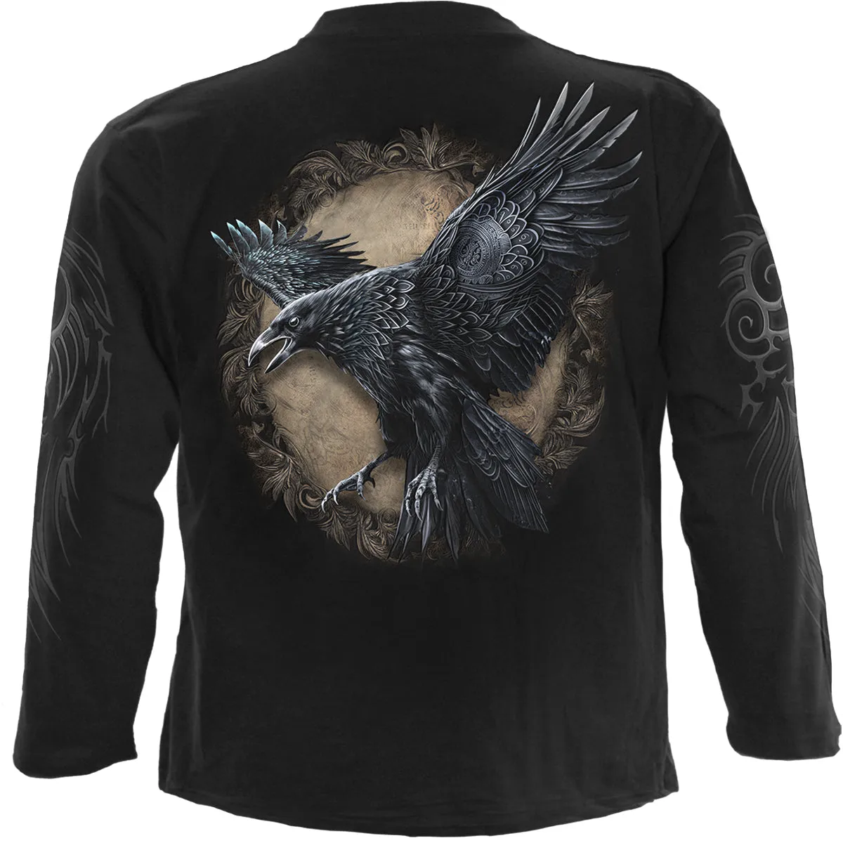 Spiral - RAVEN WISE - Longsleeve T-Shirt Black sold by Paradiso Clothing product image thumbnail 2