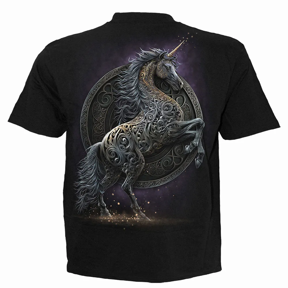 Spiral - CELTIC UNICORN - T-Shirt Black sold by Paradiso Clothing product image thumbnail 4